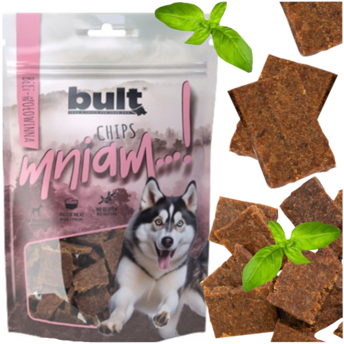 Przejdź do produktu Bult smaczki przysmaki chipsy wołowe 100g dla psa