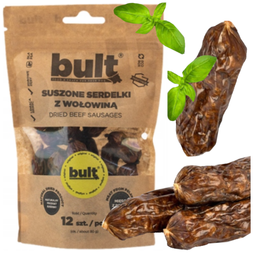Przejdź do produktu Bult smaczki przysmaki serdelki z wołowiną 12szt dla psa