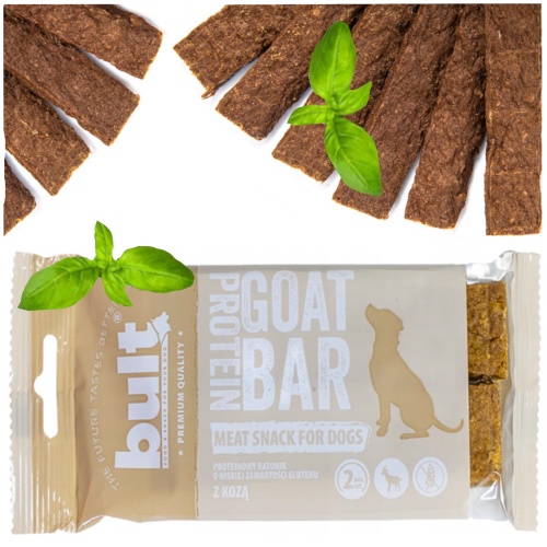 Przejdź do produktu Bult smaczki przysmaki batonik proteinowy z kozą75g dla psa