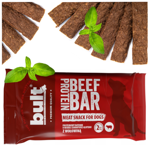 Przejdź do produktu Bult smaczki przysmaki batonik proteinowy z wołowiną 75g dla psa