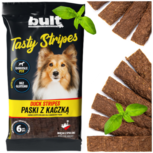 Przejdź do produktu Bult smaczki przysmaki paski z kaczką 6szt dla psa