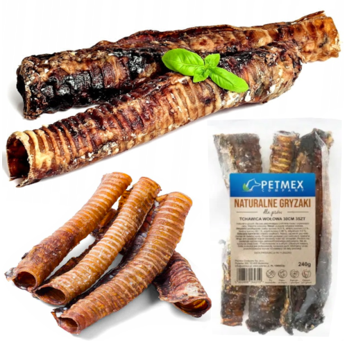 Przejdź do produktu Petmex smaczki przysmaki tchawica wołowa 30cm 3szt dla psa