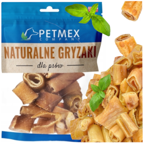 Przejdź do produktu Petmex smaczki przysmaki chrupki ze skóry wieprzowej 100g dla psa
