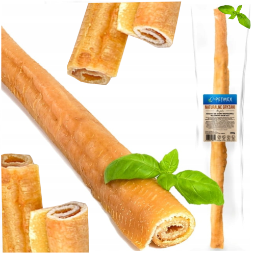 Przejdź do produktu Petmex smaczki przysmaki krokiet ze skóry wieprzowej 50cm 1szt dla psa