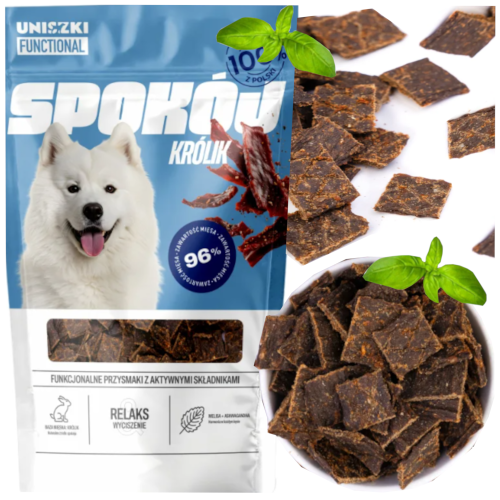 Przejdź do produktu Uniszki smaczki przysmaki uspokajające z królika 90g dla psa