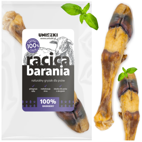 Przejdź do produktu Uniszki smaczki przysmaki racica barania 1szt dla psa