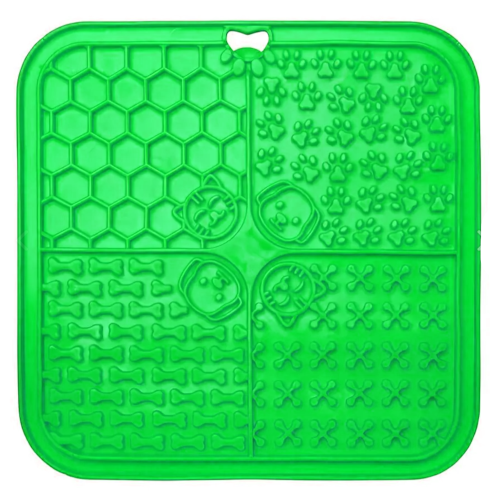 Przejdź do produktu Mata do lizania 20x20 cm dla psa zielona