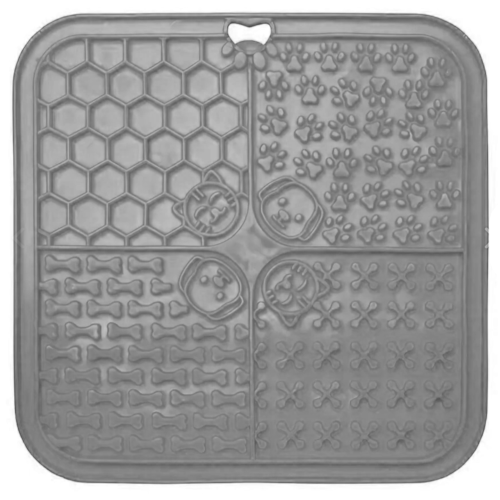 Przejdź do produktu Mata do lizania 20x20 cm dla psa szara