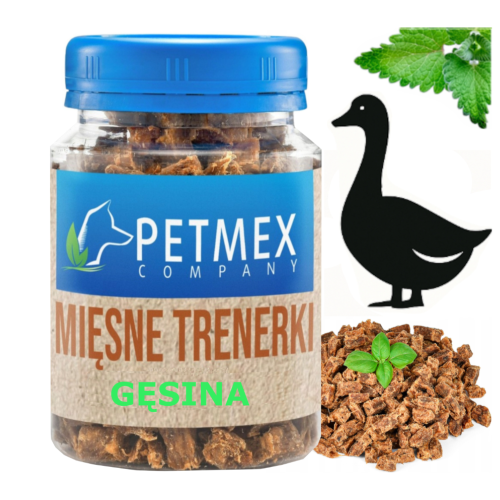 Przejdź do produktu Petmex smaczki przysmaki trenerki z gęsi 130g dla psa 