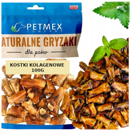 Przejdź do produktu Petmex smaczki przysmaki kostki kolagenowe 200g dla psa
